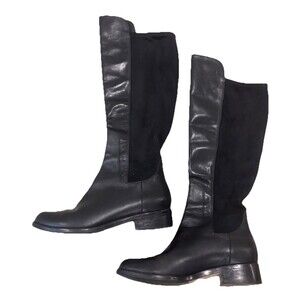 Cole Haan Air Womens Sz 9 Boots Black Leather Riding 028446